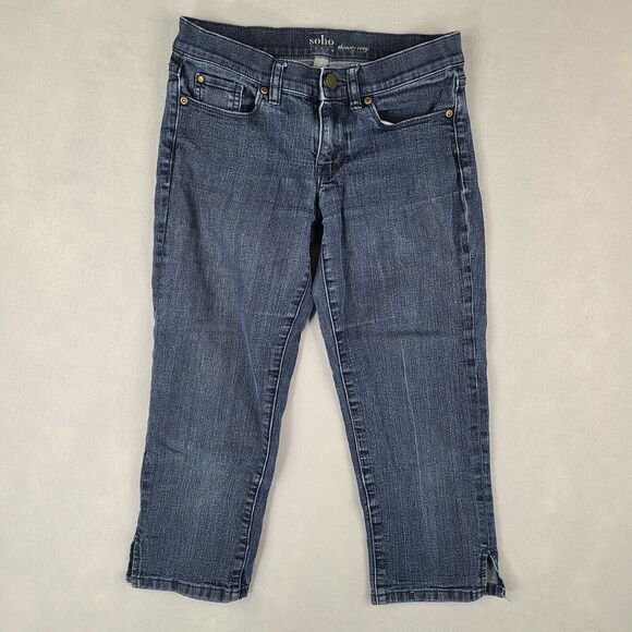 NY&C Soho Skinny Crop Jeans Women's Size 0 (28x20) Low Rise Denim - Picture 1 of 10
